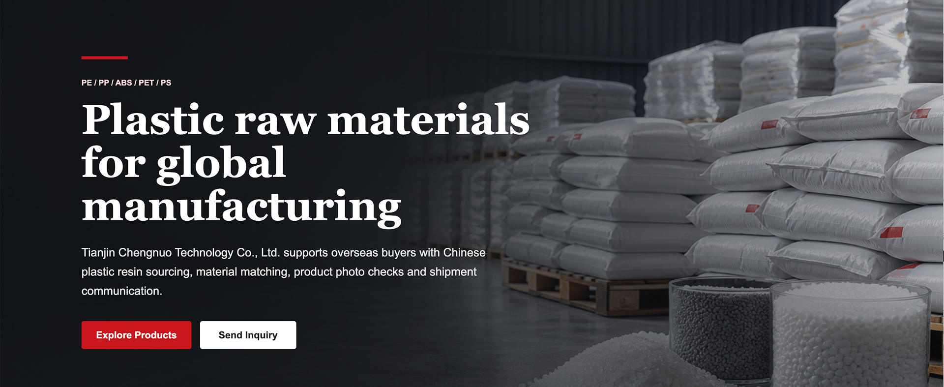Tianjin Chengnuo Technology Co., Ltd. îi sprijină pe cumpărătorii din străinătate prin achiziția de rezine plastice chinezești, potrivirea materialelor, verificarea fotografică a produselor și comunicarea cu privire la livrare.